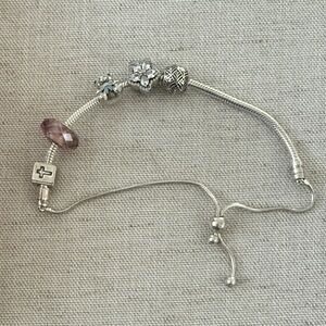 Pandora charm boho bracelet